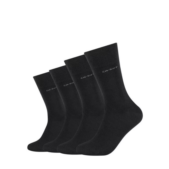 Camano - Ca-Soft Bambus Socken, für Damen, Schwarz, Größe 43-46