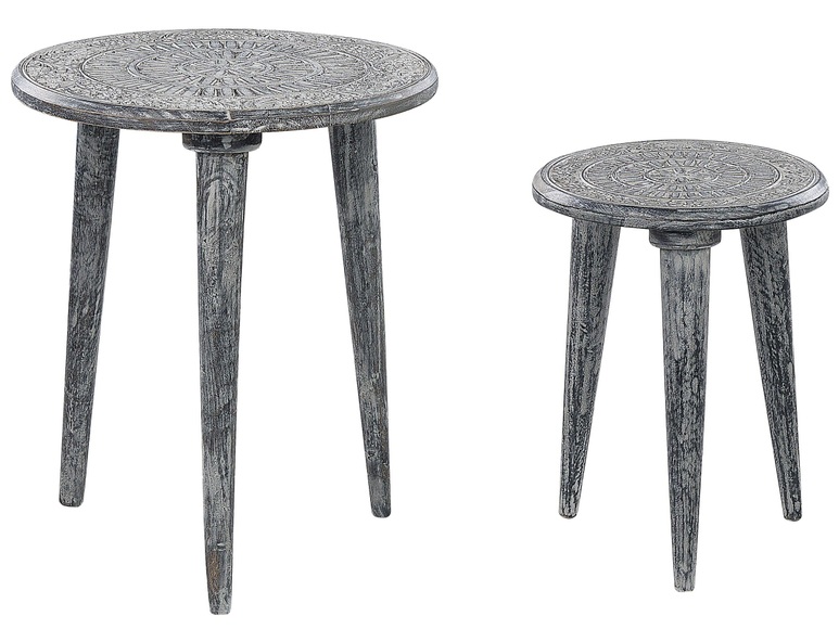 Tisch Set aus Mango Holz Retro JATRA Tisch Set aus Mango Holz Retro JATRA