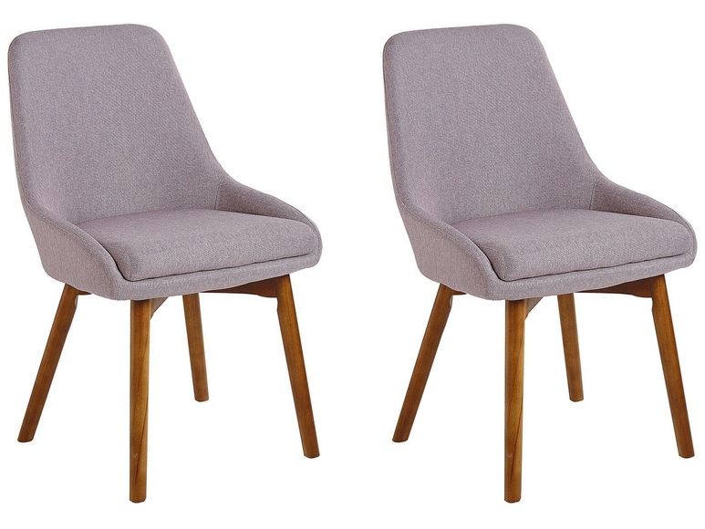 Set mit 2 Stühlen aus Polyester Klassisch MELFORT Set mit 2 Stühlen aus Polyester Klassisch MELFORT