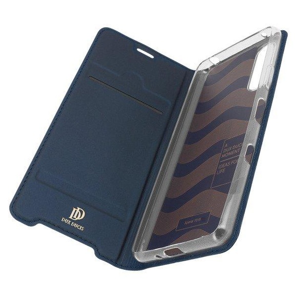 Dux Ducis - Sony Xperia 10 III Flip Wallet Cover Leder Tasche - Dunkelblau