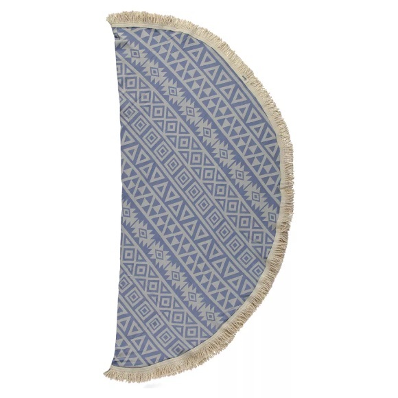 L'Anse - Badetuch Poyraz, One Size, Blau Denim