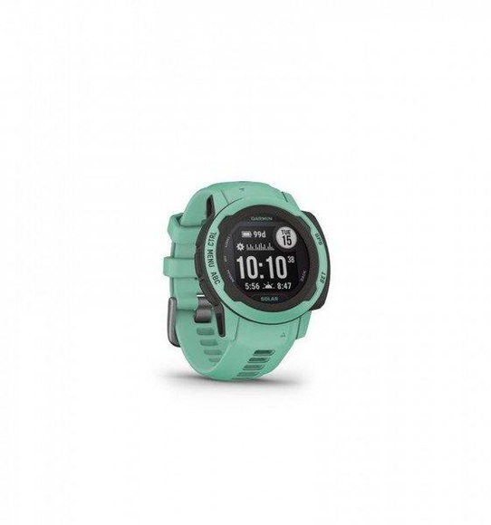 GARMIN Instinct 2S Solar - GPS-Smartwatch (112-180 mm, Silikon, Grün)