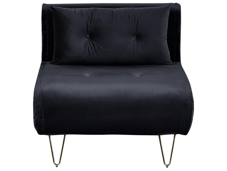 Schlafcouch aus Samtstoff Glamourös VESTFOLD Schlafcouch aus Samtstoff Glamourös VESTFOLD