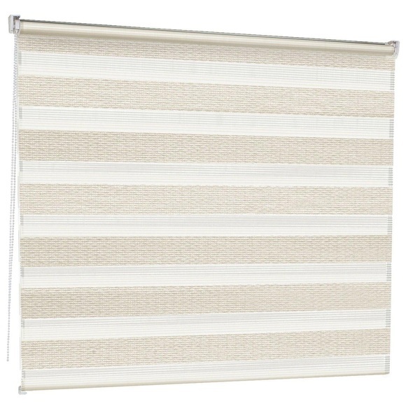 Doppelrollo | Mini Day & Night | Moderner Sichtschutz | Ohne Bohren Unisex Creme