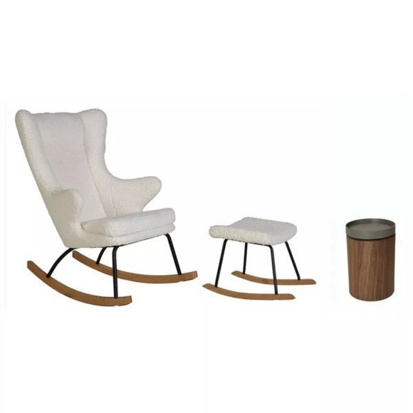 Adult Schaukelstuhl Mit Hocker Und Beistelltisch Limited Edition Unisex