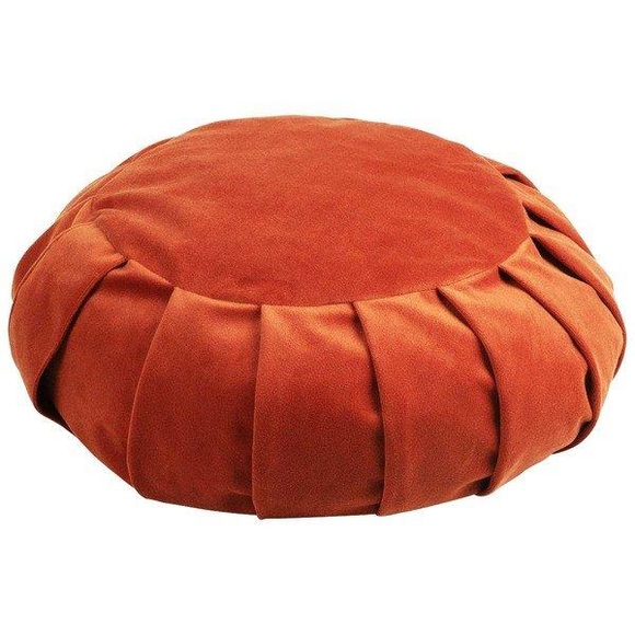 Zafu Zen Meditationskissen Aus Baumwolle Ø 35cm | Mehrere Farben Erhältlich Unisex Orange ONE SIZE