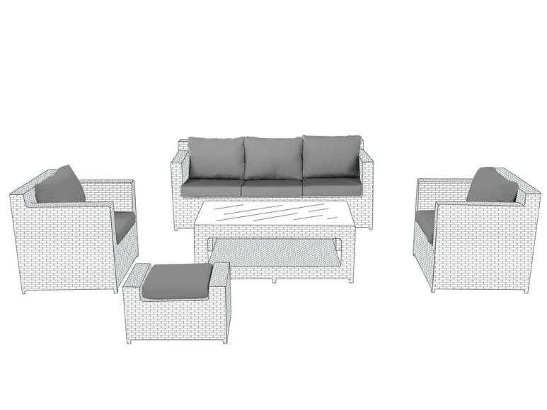 Set mit Kissenbezügen aus Polyester Modern ROMA Set mit Kissenbezügen aus Polyester Modern ROMA
