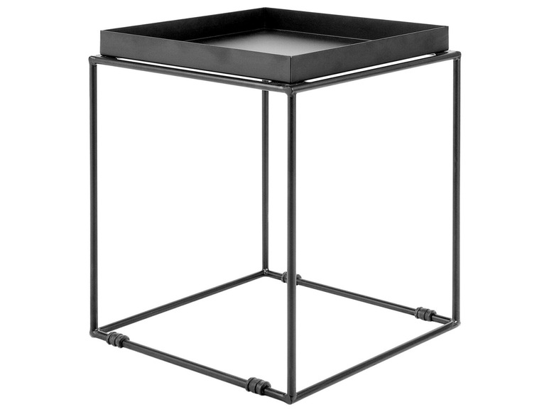 Beliani Beistelltisch schwarz SAXON