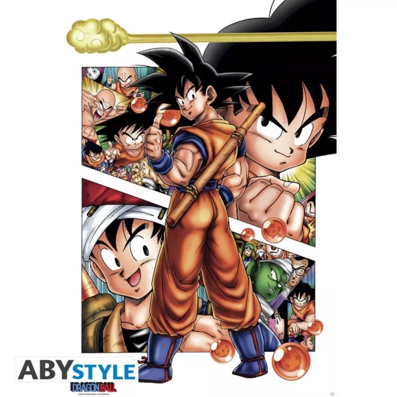 Dragon Ball Son Goku Story Poster multicolor