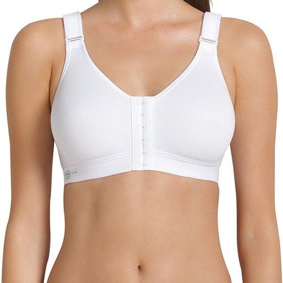 Frontline Open - Sport Bh Mit Vorderverschluss Damen Weiss B/80