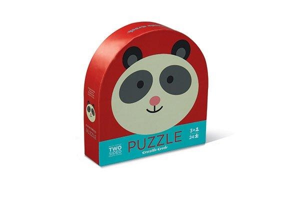 Puzzle 24tlg Round 2-Sided: Panda Freunde