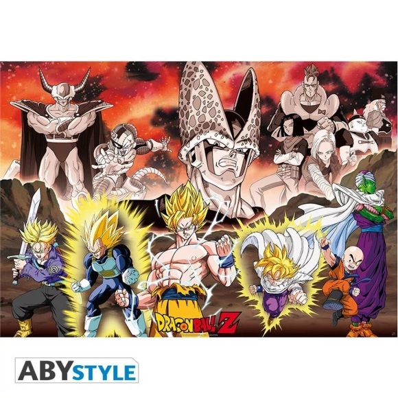 Dragon Ball Group Cell Arc Poster multicolor
