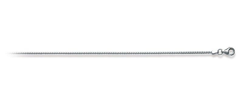 Collier Fuchsschwanz Weissgold 750, 1.2mm, 38cm Unisex Silber 38cm