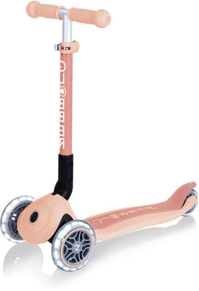 GLOBBER Junior Faltbarer Scooter Lights Eco apricot
