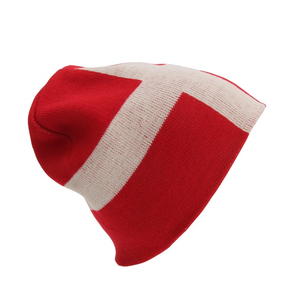 Dänemark-flagge Design Winter Strickmütze Herren Rot Bunt ONE SIZE