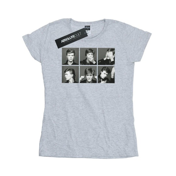 Photo Collage Tshirt Damen Grau S