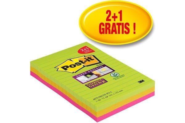 3M - Post-it® Super Sticky Notes Promotion 4675-SSGYF-P2+1