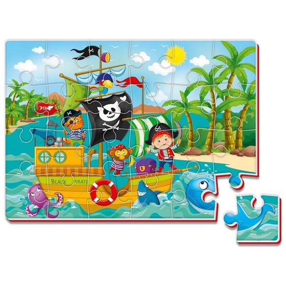 ROTER KÄFER - Schaumstoffpuzzle Piraten