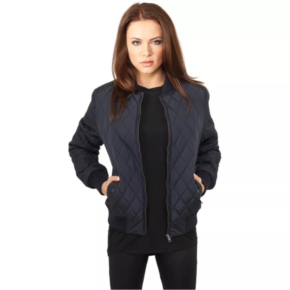 Urban classics ladies - diamond BOMBER nylon Quilted Jacket