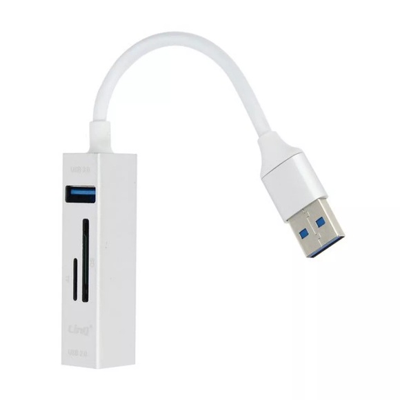 5-in-1 USB-Hub, 3x USB-Anschlüssen und Micro-SD-Kartenleser