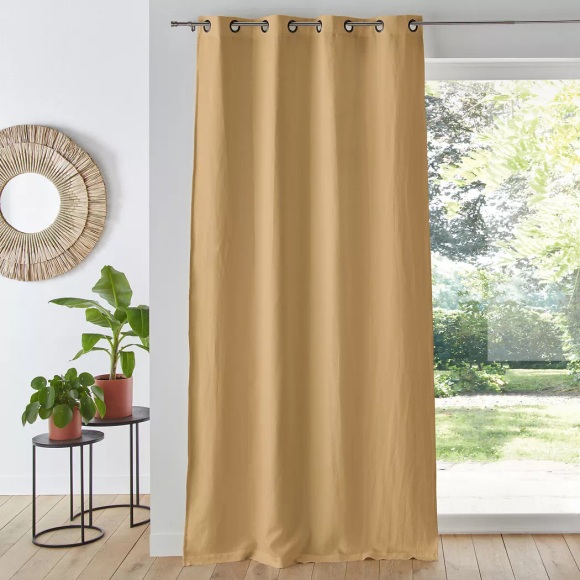 Blickdichter Vorhang Onega Unisex Beige 135x220cm