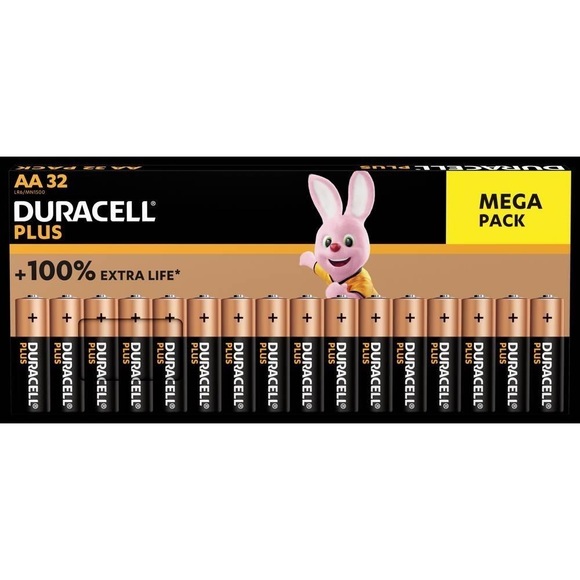 Duracell Plus-AA BP32 Mignon (AA)-Batterie Alkali-Mangan 1.5 V 32 St.