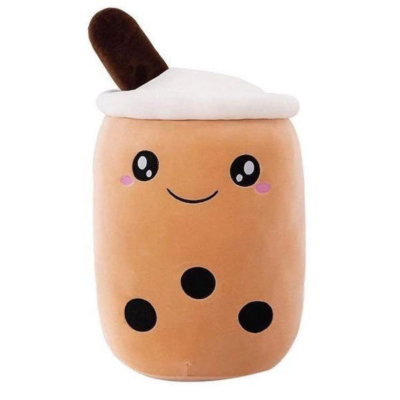 Plüschtier, Bubble Tea - Braun
