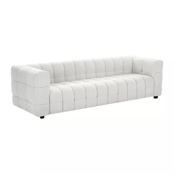 PASCAL MORABITO - Sofa 4-Sitzer - Bouclé-Stoff - Elfenbeinweiß - LERICI von One Size, Weiss