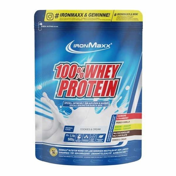 IRONMAXX 100% WHEY PROTEIN, 500g, Cookies & Cream