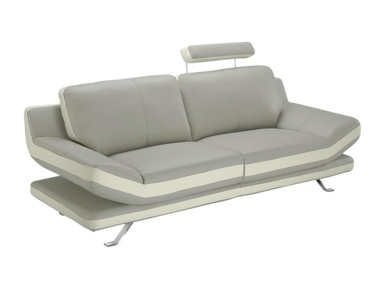 Ledersofa 3Sitzer LATIKA Elfenbein Ledersofa 3Sitzer LATIKA Elfenbein