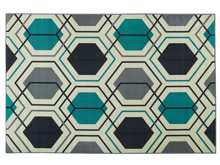 Beliani Teppich bunt 140 x 200 cm Kurzflor GIRESUN