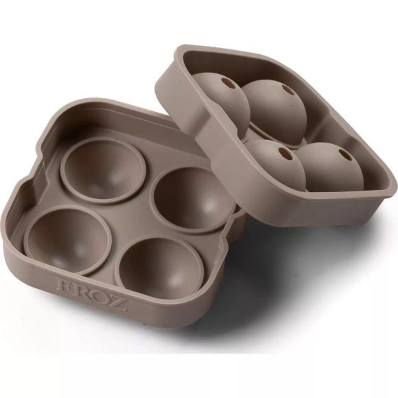 Bitz Eiswürfelform Kugel Beige