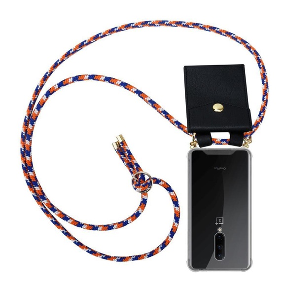 Handy Kette für OnePlus 7 PRO Silikon mit Gold Ringen