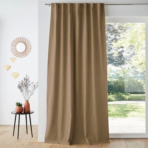 Vorhang Taïma Unisex Braun 145x350CM