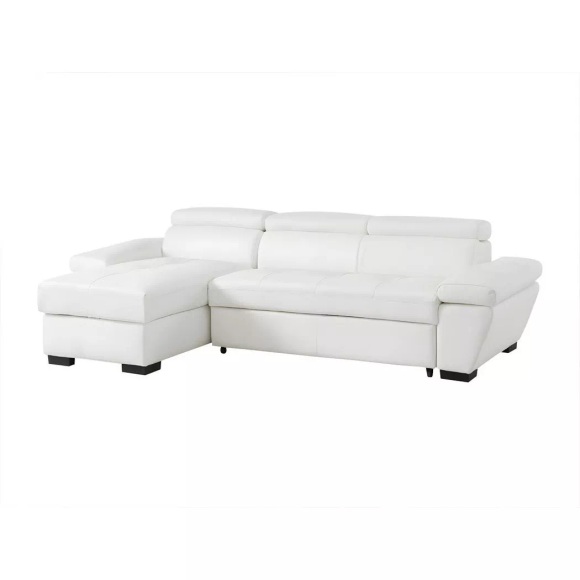 Ecksofa Leder mit Schlaffunktion Ecke Links JONOVA Ecksofa Leder mit Schlaffunktion Ecke Links JONOVA