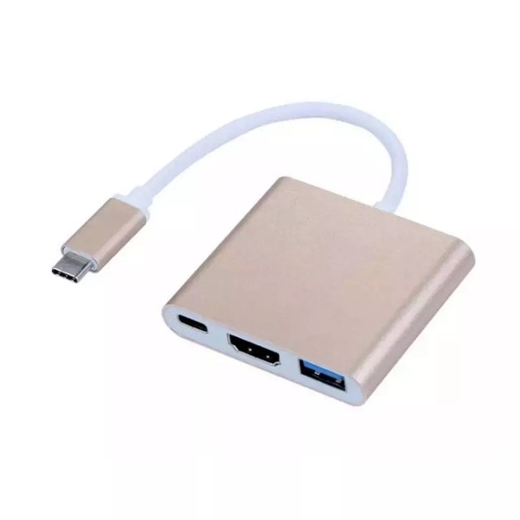 eStore USB Typ C Adapter auf HDMI/USB 3.0-Gold