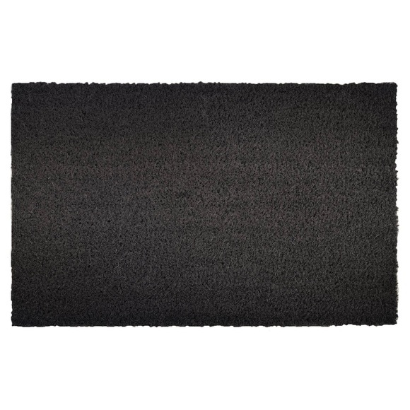 Fussmatte Kokos | Eingangsmatten Aus Kokos | Abtreter Für Haustür Unisex Schwarz 40 x 60 cm