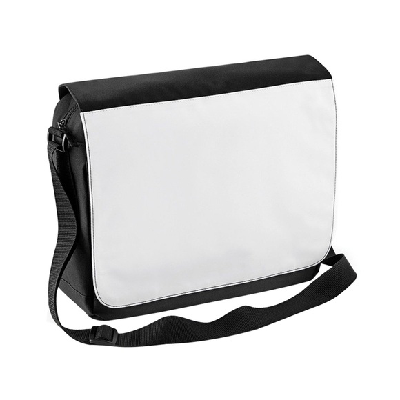 Sublimation Digital Messengertasche Schultertasche, 9 Liter Unisex Schwarz ONE SIZE