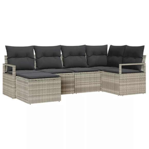 VidaXL - Outdoor-sofa poly-rattan, One Size, Grau