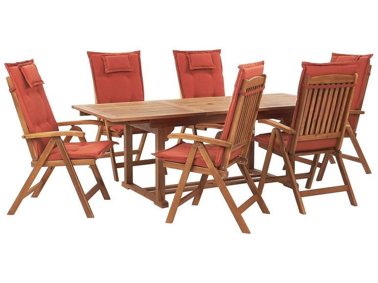 Gartentisch Set aus Akazienholz Klassisch JAVA Gartentisch Set aus Akazienholz Klassisch JAVA