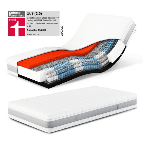 Testsieger Sleep Balance TFK - Mittel - Federkernmatratze Testsieger Sleep Balance TFK - Mittel - Federkernmatratze
