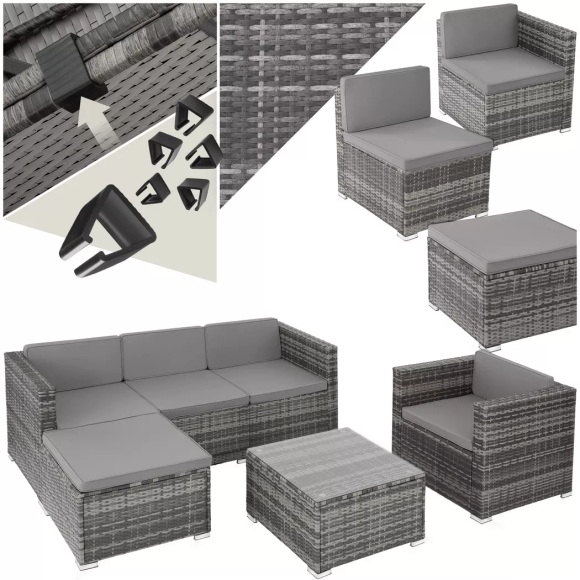 Rattan Lounge Lignano mit Sessel Rattan Lounge Lignano mit Sessel