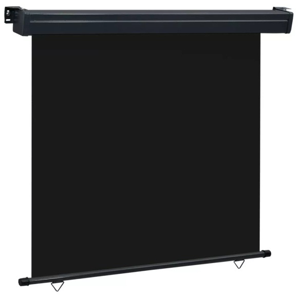 vidaXL Balkon-Seitenmarkise 170 × 250 cm Schwarz