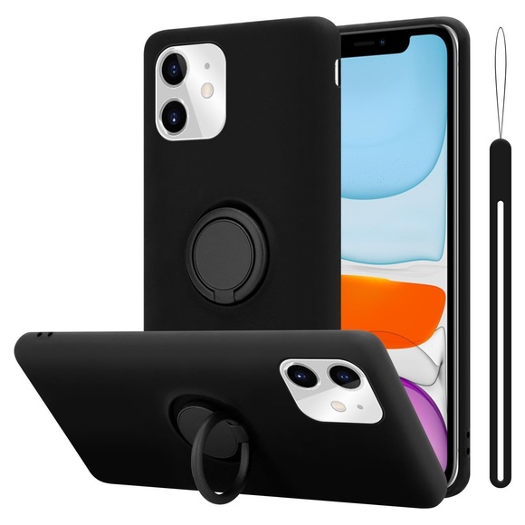 Hülle für Apple iPhone 11 TPU Silikon mit Ring Liquid