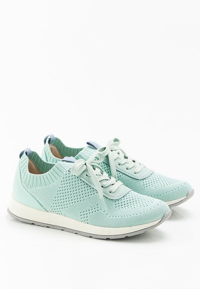 Schnürschuh Aus Dehnbarem Canvas, Amortyl. Unisex Hellblau 36
