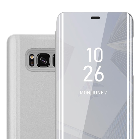 Hülle für Samsung Galaxy S8 PLUS Spiegel Standfunktion 360 Grad Schutz
