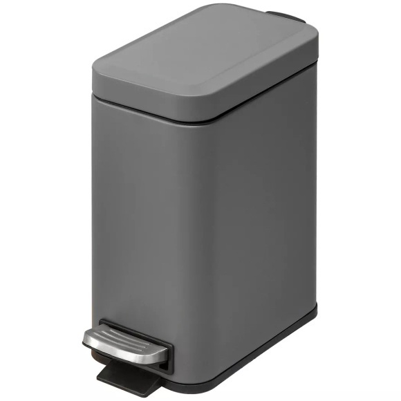 HOMCOM - Mülleimer, One Size, Grau