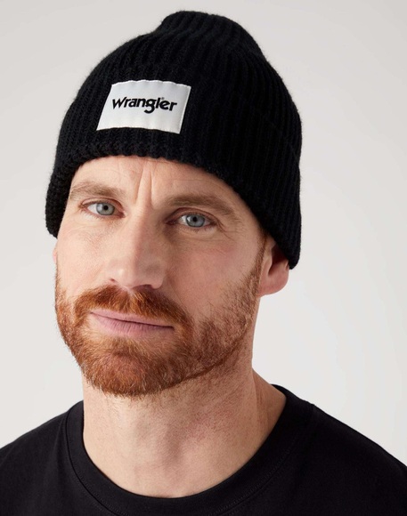 Mützen Rib Beanie Herren Schwarz ONE SIZE