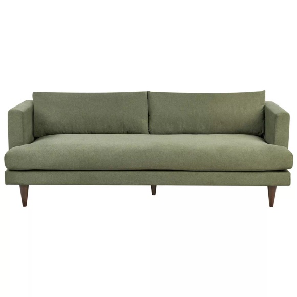 Beliani - 3 Sitzer Sofa aus Polyester Minimalistisch JARPEN, One Size, Grün