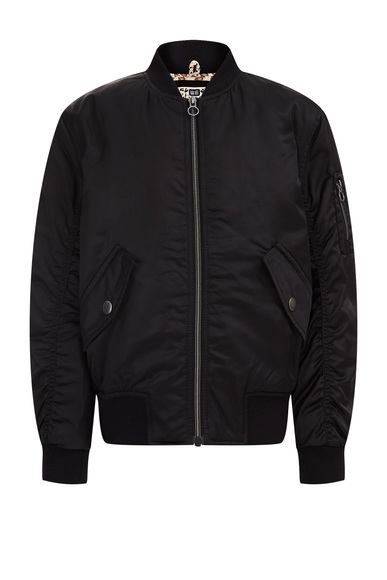 Mädchen-bomberjacke Mädchen Schwarz 170/176